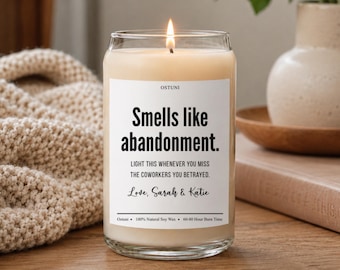 Custom Coworker Gift, Leaving Job Candle for Work Bestie, Goodbye Farewell Gift, Personalized Office Going Away Gift (OS-AN5CST02)