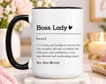 Boss Lady Mug, Bosses Day Gifts for Women, Boss Lady Gifts
