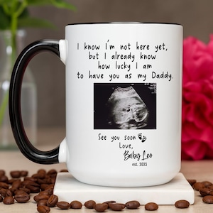 Daddy To Be Sonogram Mug: Expecting Dad Gift
