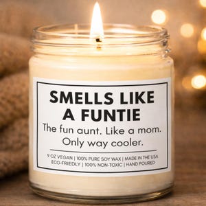 Mothers Day Gift For Aunt Candle, Soy Wax Candle for Auntie Gift, Aunt Gift for Mothers Day Candle (OS-ANP5XRT4)