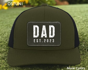 Dad Hat, Dad Est Trucker Hat, Dad Est Gift, New Dad Hat, New Dad Gift, Dad Est Hat, New Dad Trucker Hat, Gift For New Dad, Custom Dad Hat