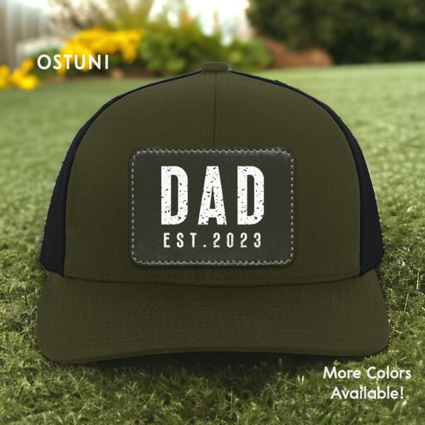 Dad Hat, Dad Est Trucker Hat, Dad Est Gift, New Dad Hat, New Dad Gift, Dad Est Hat, New Dad Trucker Hat, Gift For New Dad, Custom Dad Hat