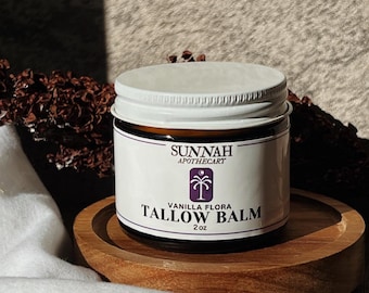 Baume de suif nourri à l'herbe halal pour la peau - Suif fouetté de boeuf