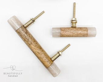 Timber handles, Timber drawer pull, Wood handles cabinet, Wood drawer pulls, Handmade drawer pulls, Mango wood and resin handles
