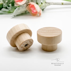 35mm Round raw timber drawer knob, wooden knob for cabinet, wooden drawer handle, round wooden drawer knob, round door knob