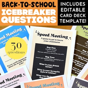 Questions brise-glace pour les élèves, Activité brise-glace pour la rentrée des classes pour adolescents, Questions brise-glace pour le lycée, Jeu de rentrée scolaire