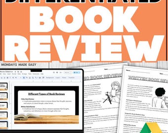 Book Review Project - End of Year Project, Book Report Alternative for Any Novel