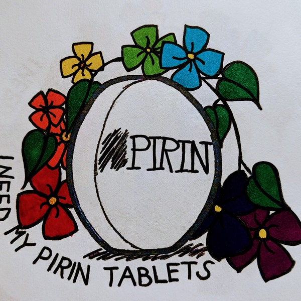 Pirin Tablets - The Birdcage - Pirin Tablets sticker - Pride colors