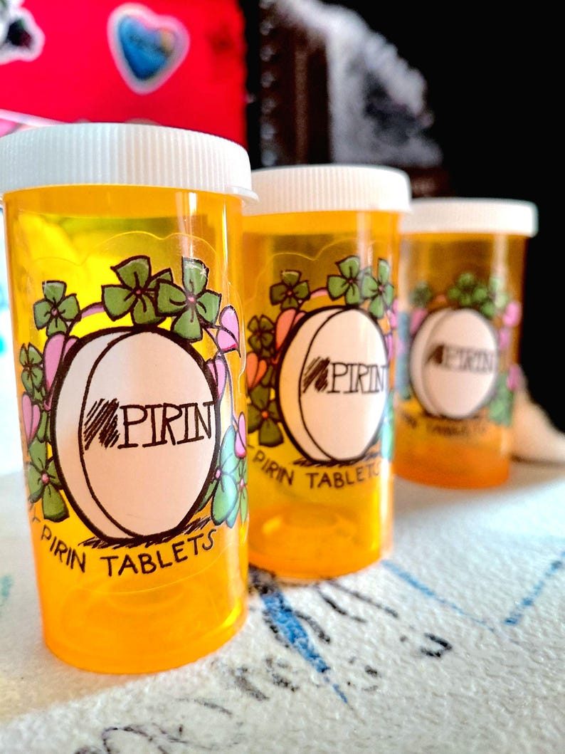 Pirin Tablets Pill Bottle - The Birdcage Comedy Prop image 1