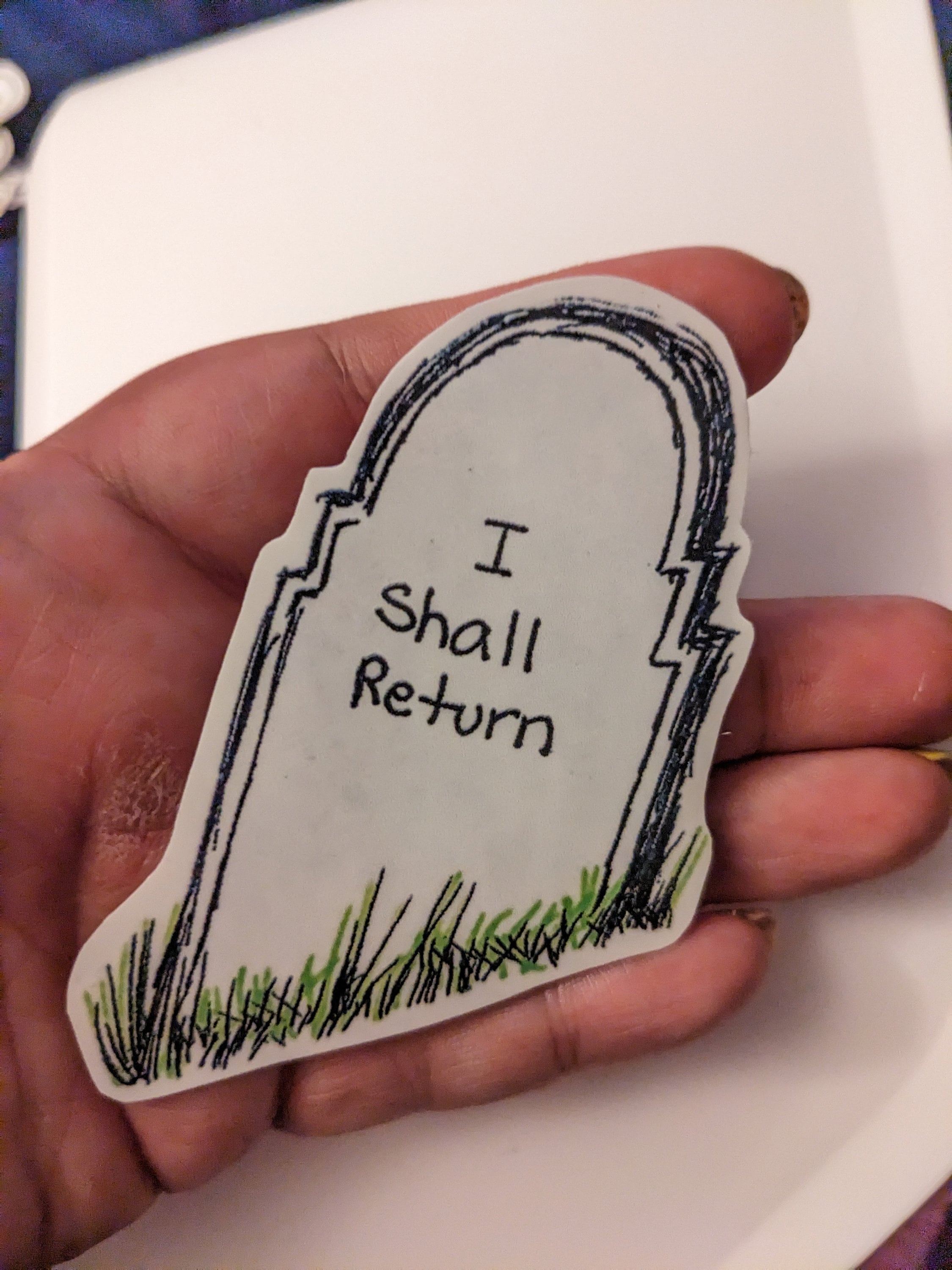 Tombstone Sticker - Dark Comedy - Cemetery Stone Sticker - Etsy