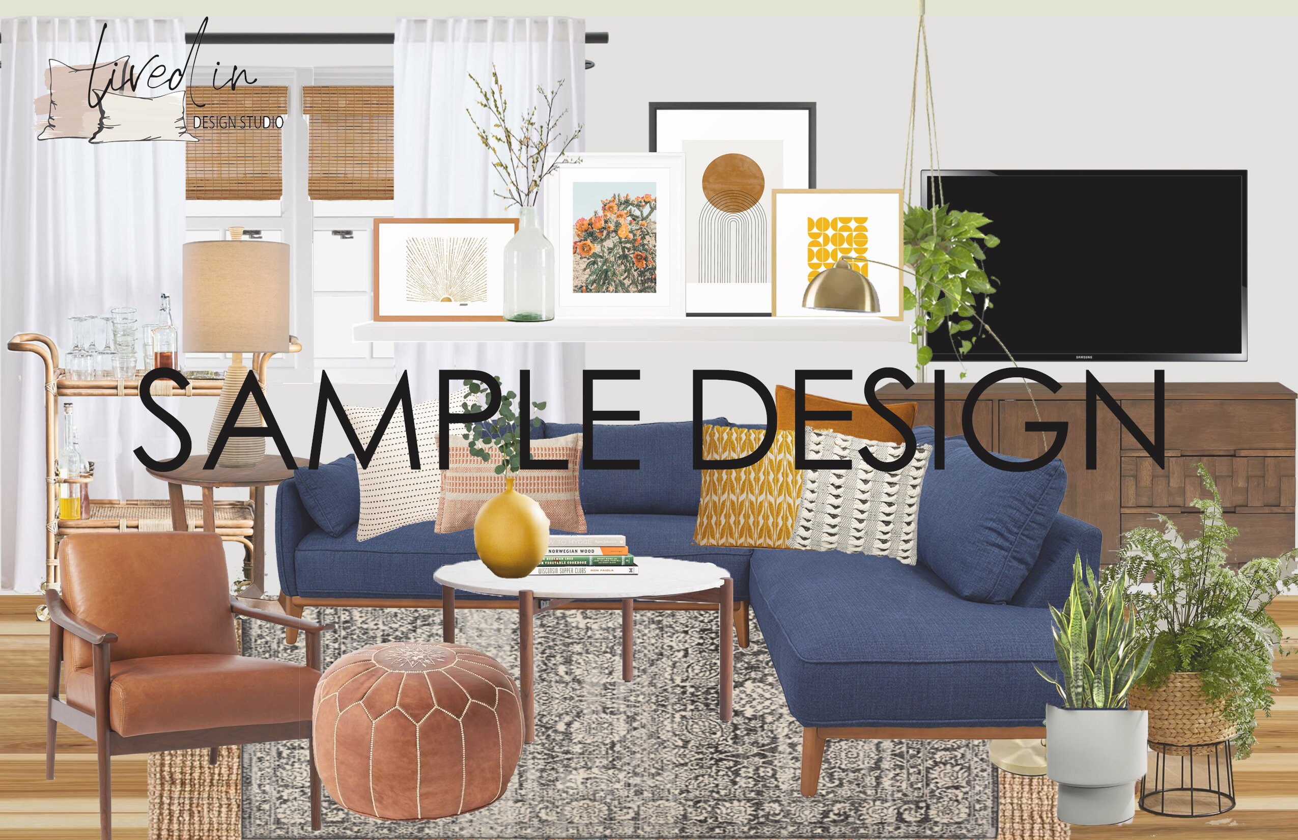 Living Room Interior Design | Petite Package: Custom Online Design ...