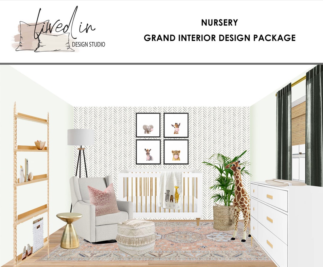 Nursery Interior Design | Grand Package: Custom Online Design, Space ...