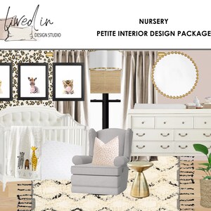 Nursery Interior Design | Petite Package:  Custom Online Design, Space Planning, Furnishings