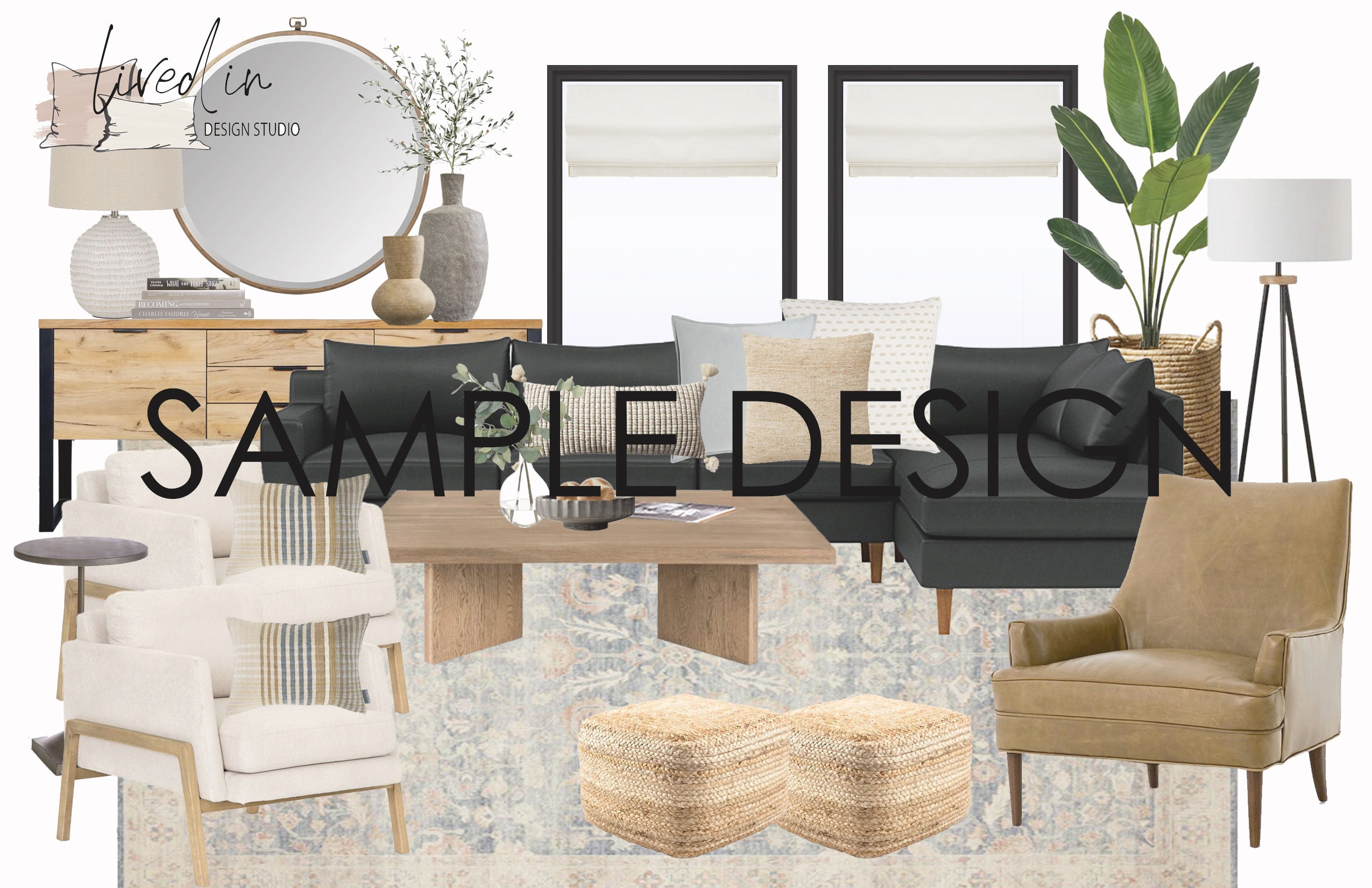 Living Room Interior Design | Petite Package: Custom Online Design ...