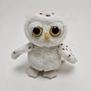 Russ &quot;Ozzie&quot; the Snowy Owl Plush, Vintage Collectible Owl (4 inch)