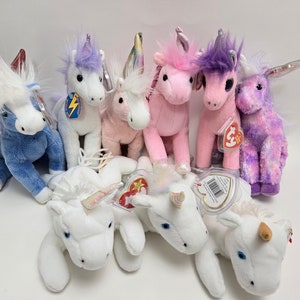 Ty Beanie Baby Unicorn Beanie Babies (6 inch) Vintage Beanies