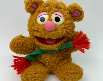 Vintage “Baby Fozzie” Plush 1987 from the Muppets, Vintage Collectible, Excellent condition without Tags (9 inch)