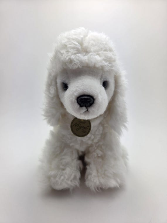 Aurora Miyoni Tots White Poodle Dog Stuffed Animal Plush Soft (9 inch)
