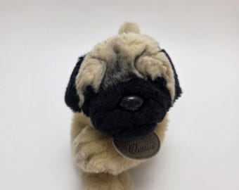 ラス・ベリー作 シープドッグ ぬいぐるみ 横たわる犬 ヴィンテージ