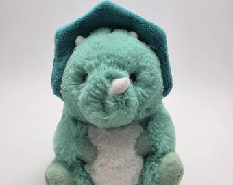 Peluche de dinosaurio triceratops Aurora Green (10 cm)