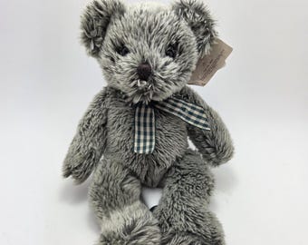 Russ "Ashley" Bear Plush Stuffed Animal Bear Plaid Bow, New with Tags (10 inch)