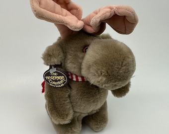 Peluche de alce de la colección Vintage Heritage de Ganzbros con etiqueta original de 1985 (5 pulgadas)