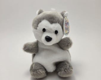 Aurora Palm Pals Husky Dog Plush New with Tags (4 inch)