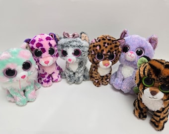 Ty Beanie Boo Cats - Beanie Boos - No Hang Tags (6 inch) Vintage Beanies