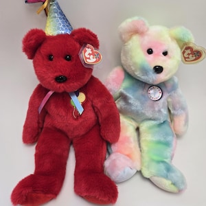 Ty Beanie Buddies - Ours d&#39;anniversaire - Ty Beanie Buddy (12 pouces)