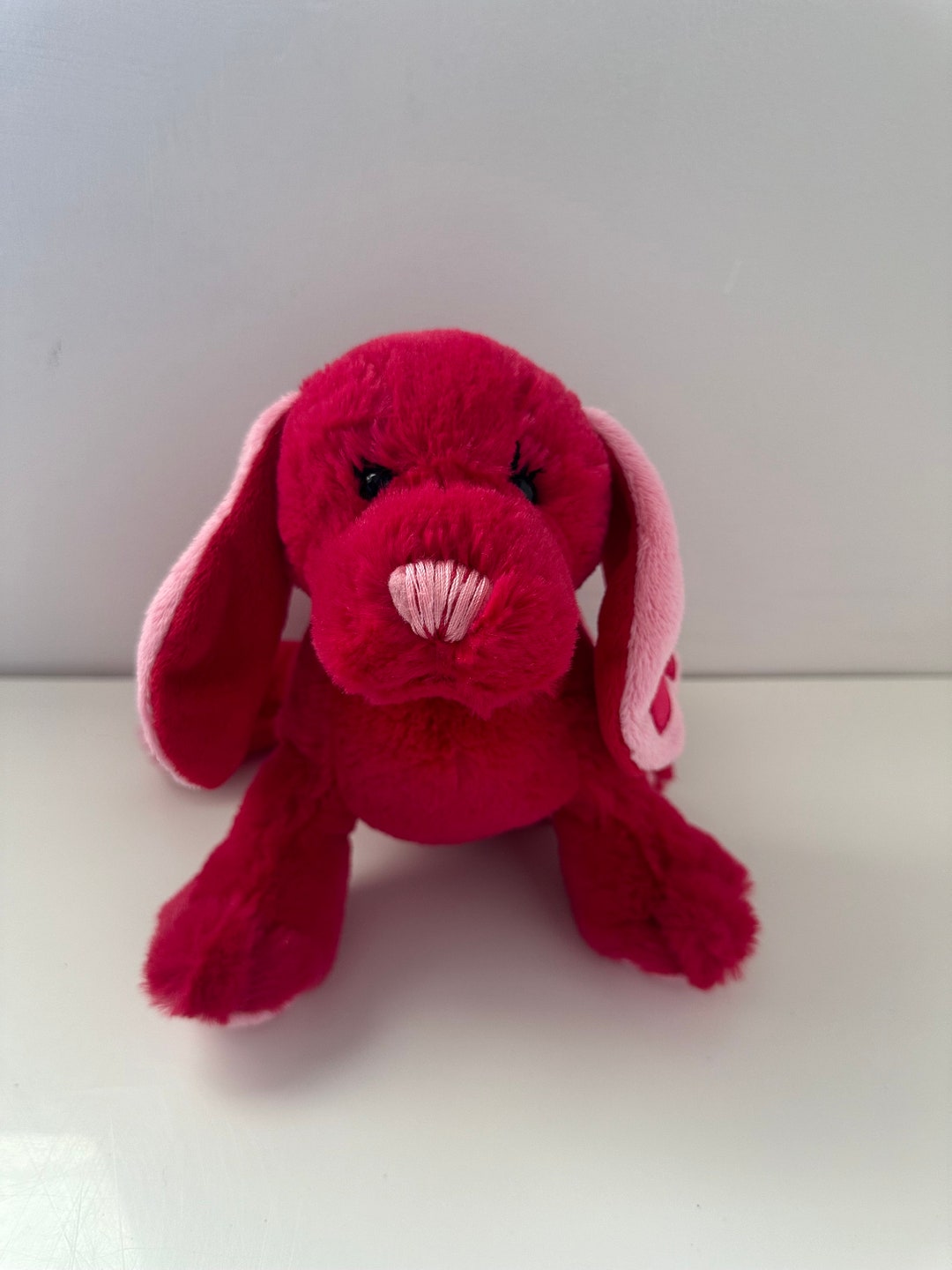 Vintage Webkinz Cherry Soda Pup Red Dog Plush With No Tag, Ganz Plush 9