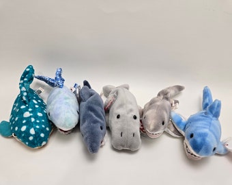 Ty Beanie Baby Shark Water Animal Beanie Babies (6 inch) Vintage Beanies