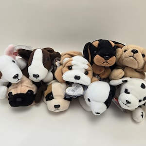 Ty Beanie Baby Dogs - Dog Beanie Babies (6 inch) Vintage Beanies