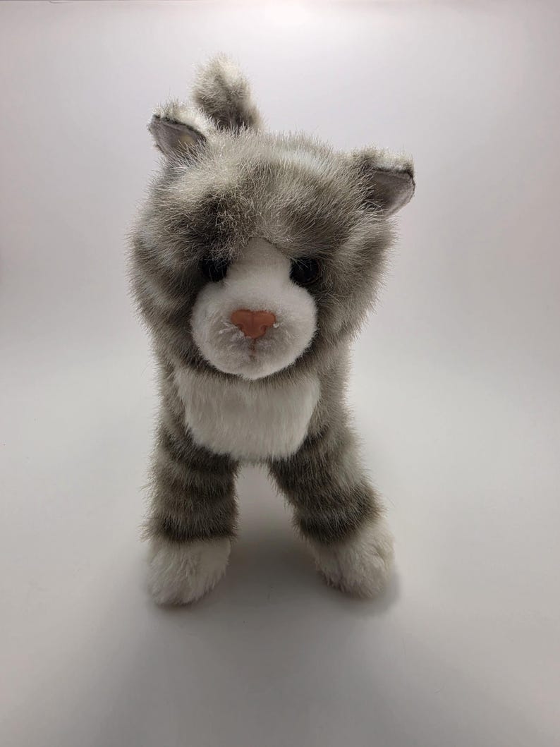 Douglas Zipper Gray Tabby Cat Plush Stuffed Animal Cuddle Toys (9 Inch ...