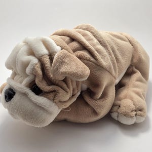 Vintage plush bulldog - Etsy 日本