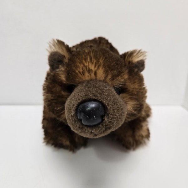 Adorable Vintage Webkinz Grizzly Bear with No Tag, Ganz Plush (7 inch)