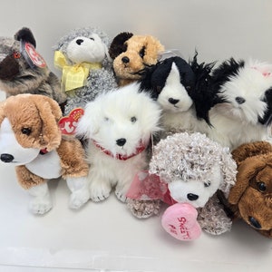 Ty Beanie Baby Dogs - Dog Beanie Babies (6 inch) Vintage Beanies