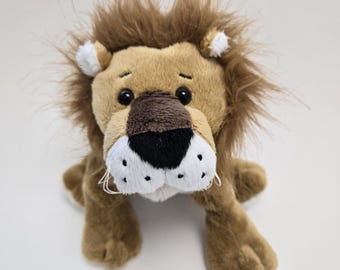 Vintage Webkinz caramel leeuw pluche zonder label/code, Ganz pluche (8 inch)