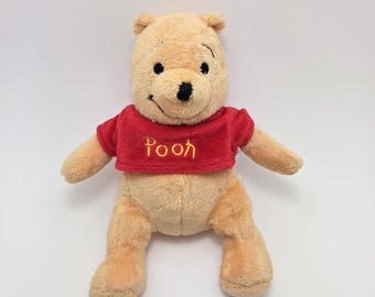 Disney Winnie de Poeh pluche zitzak, vintage verzamelobject (5 inch)
