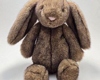 Jellycat Medium Hoppleston Luxe Bunny Authentic Pre Owned Rare