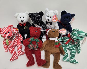 Ty Beanie Baby Holiday Bears - Ty Beanie Babies (8 inch) Vintage Beanies