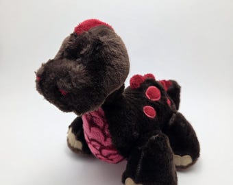 Adorable Vintage Webkinz Cocoa Dinosaur Plush with No Tag/Code, Ganz Plush (8 inch)