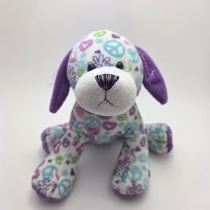 Vintage Webkinz Peace Out Puppy Plush with No Code / Tag, Ganz Plush (8 inch)