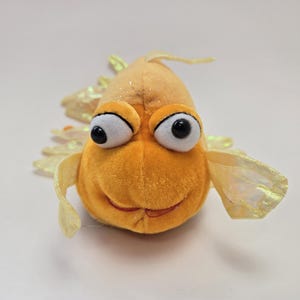 Adorable Vintage Webkinz Fantail Goldfish Plush with No Tag, Ganz Plush (8 inch)