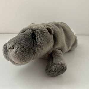 Lou Rankin Dakin Hippo Plush. Vintage Collectible (6 inch)