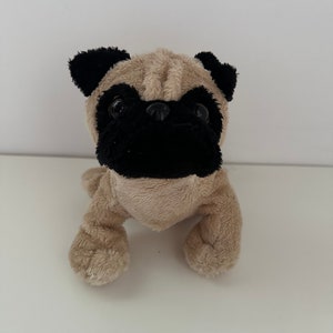 Vintage Ganz Webkinz Lil Kinz Pug with No Tag/Code (9 inch)