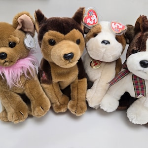 Ty Beanie Buddy Dogs - Dog Beanie Buddies (13 inch) Vintage Beanies