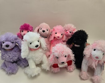 Ty Beanie Baby Dogs - Poodle Beanie Babies (6 inch) Vintage Beanies