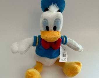 Disney Vintage Plush Donald Duck, Vintage Collectible, New with Tags ~ 6 inch