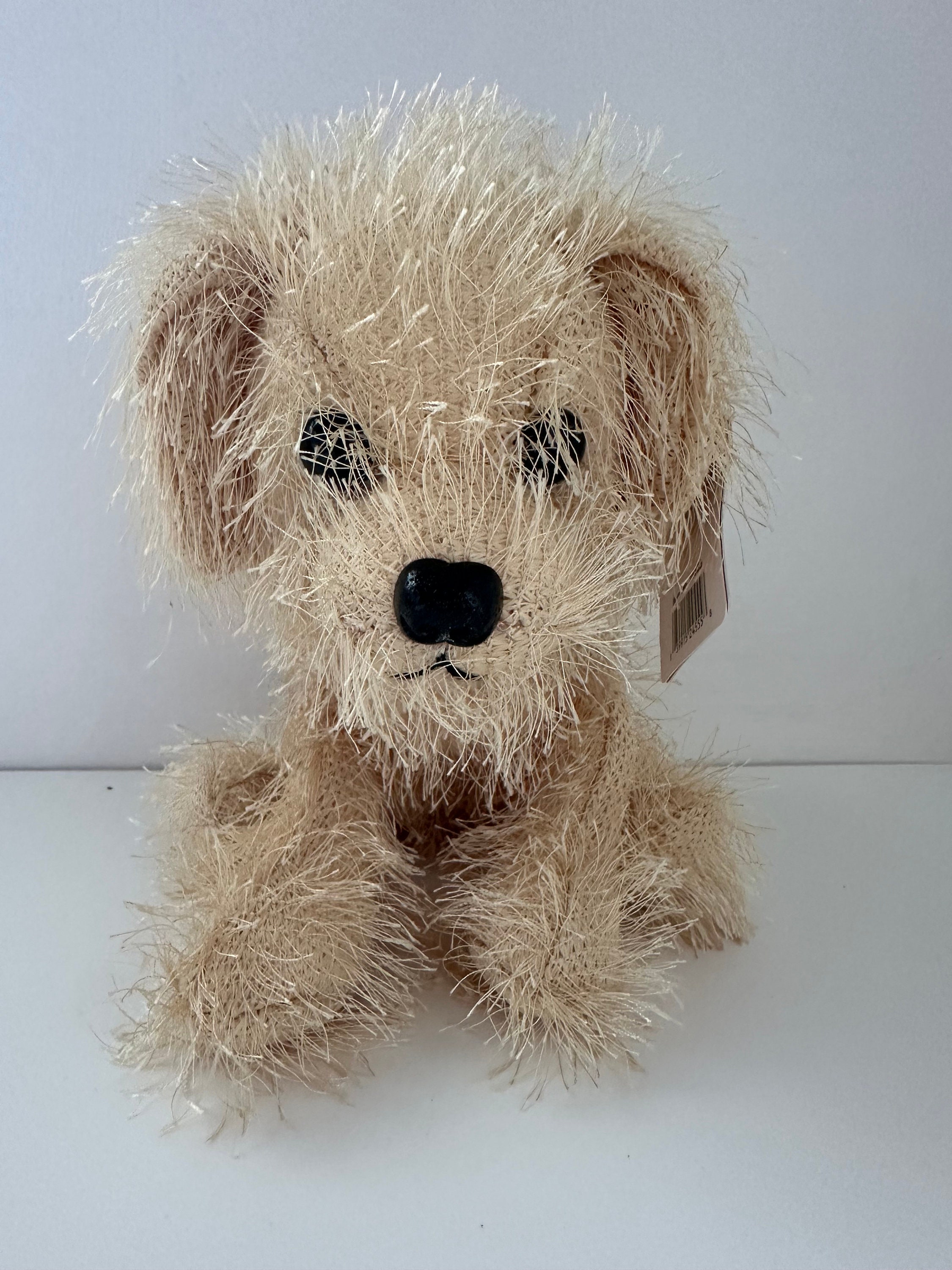 Russ Plush “Scrappy” the Tab Shaggy Dog, Like New Condition With Tags,  Vintage Collectible (8 inch)
