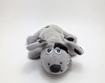 Vintage 1984 Grey Pound Puppy Plush Vintage Collectible (6 inch)